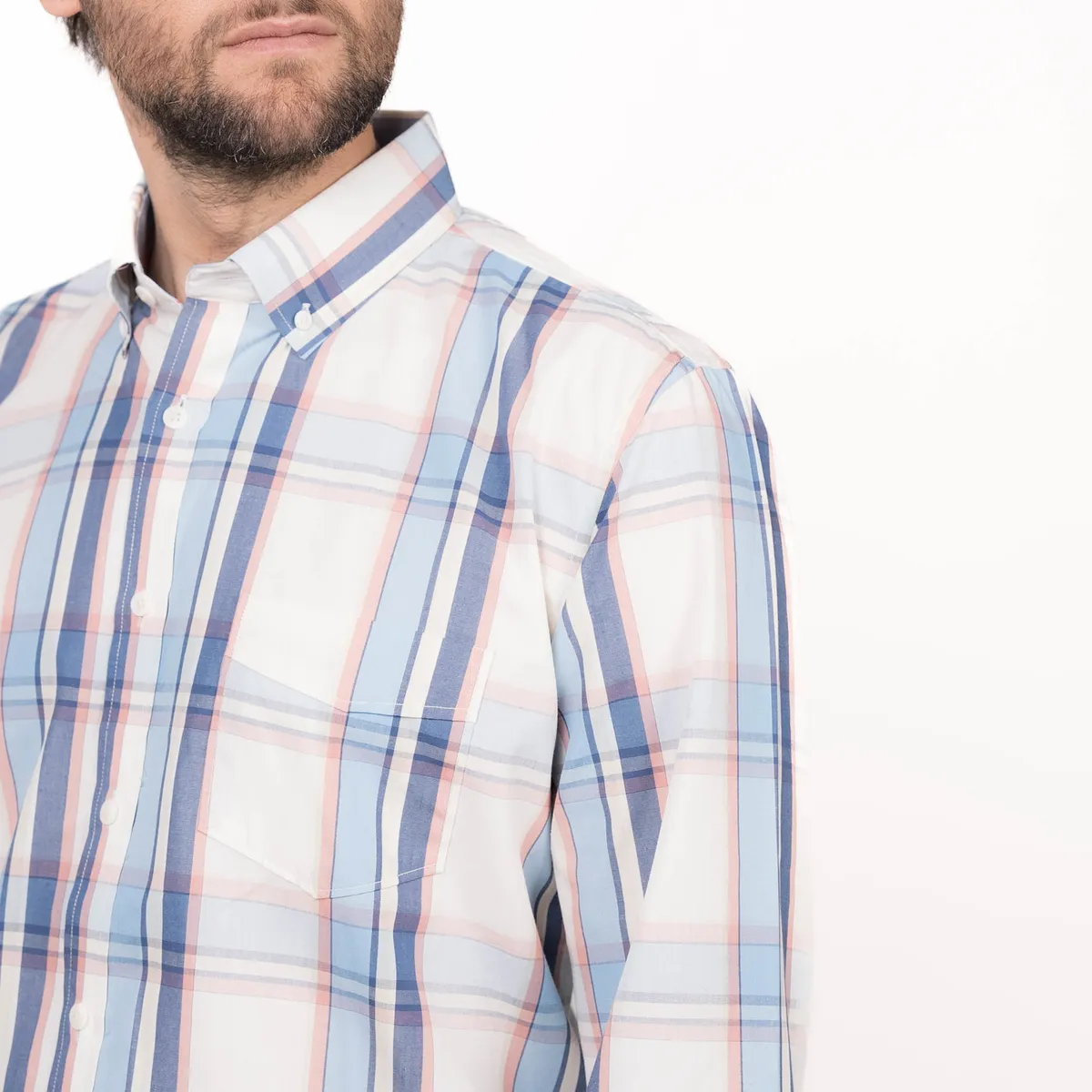 TRUVAL - Camisa Trevira Escocesa Regular Fit TRUVAL