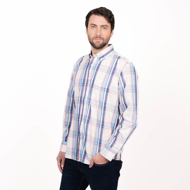 TRUVAL - Camisa Trevira Escocesa Regular Fit TRUVAL