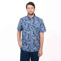 Camisa MC Guayabera Estampada Regular Fit TRUVAL_.