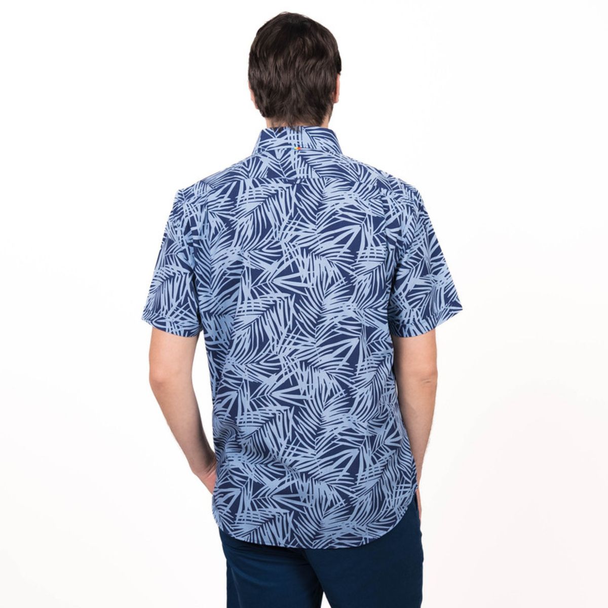 TRUVAL - Camisa MC Guayabera Estampada Regular Fit TRUVAL_.