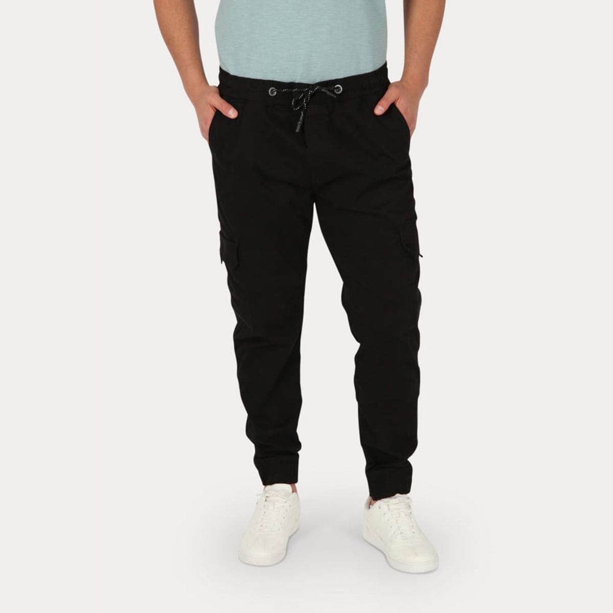 GANGSTER - Pantalon Jogger Canvas 0 Negro Gangster