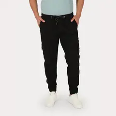 GANGSTER - Pantalon Jogger Canvas 0 Negro