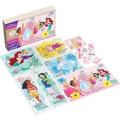 IMEXPORTA - Puzzle De Madera 7 En 1 Disney Princess