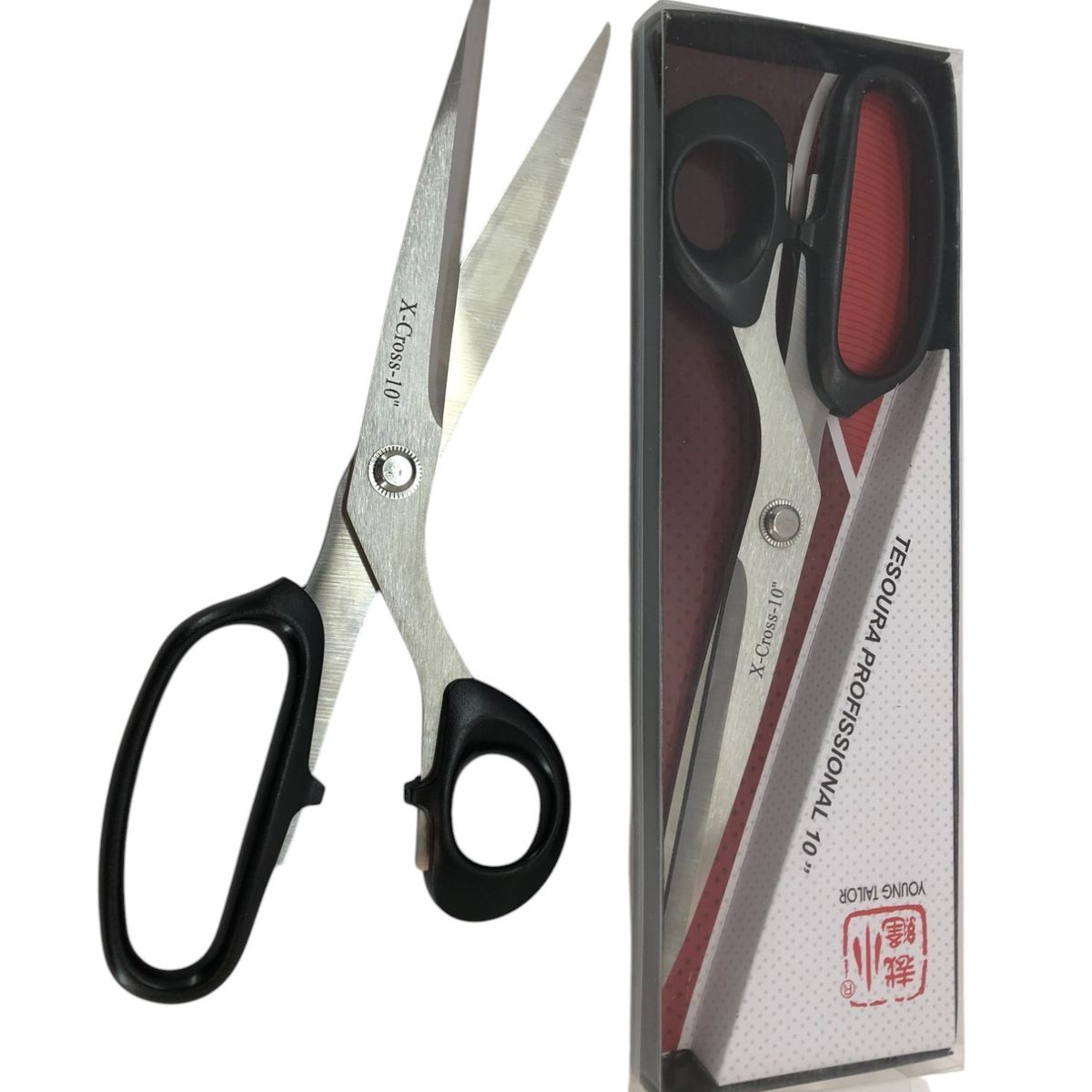 Tijera Grande Profesional 10 Pulgadas Negra Acero Inox, marca GENERICO - Foto Principal