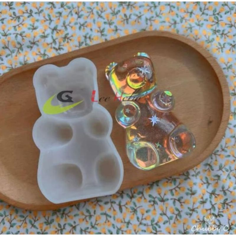 GENERICO - Molde Silicona Para Resina Figuras Mini Oso
