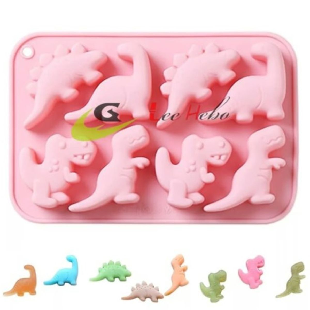 GENERICO - Molde Silicona Para Chocolate Forma Mini Dinosaurios