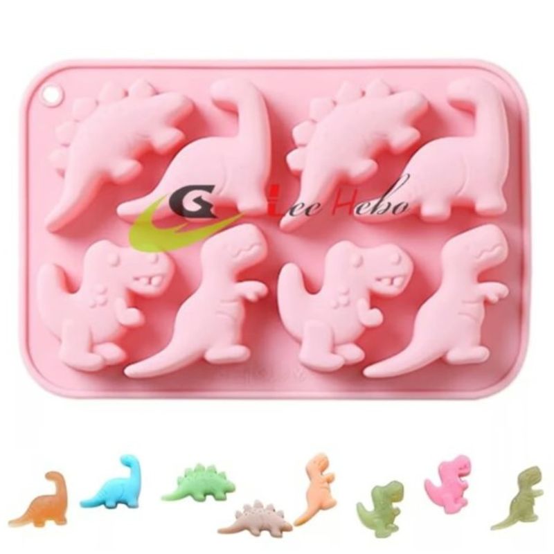 GENERICO - Molde Silicona Para Chocolate Forma Mini Dinosaurios