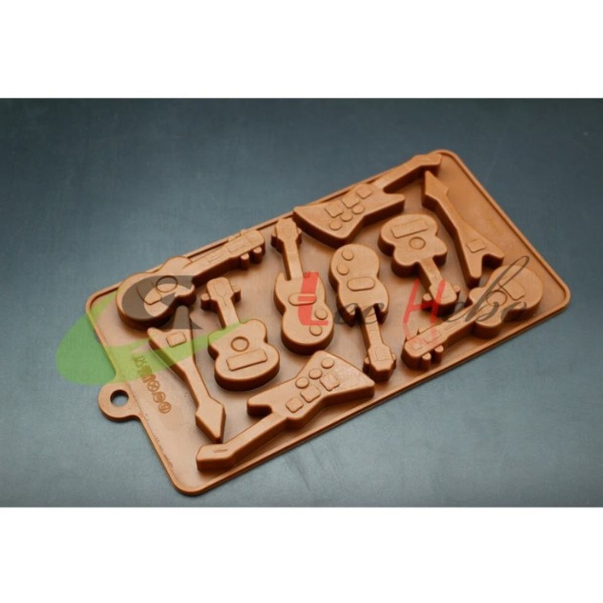 GENERICO - Molde Silicona Para Chocolate Forma Mini Guitarra