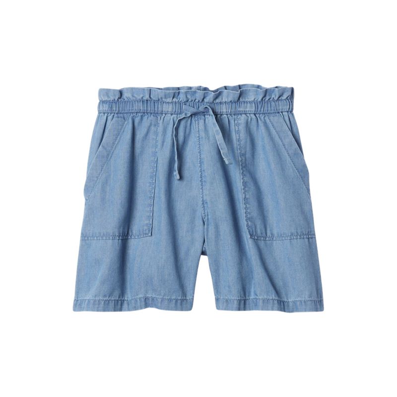 GAP - Short Con Elástico Denim Niña Azul