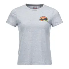 GEOGRAPHY - Polera Mujer Liquen Gris Melange