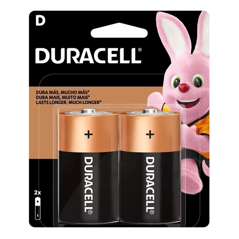 DURACELL - Pila Alcalina Duracell Blister Tamaño D  2 unidades