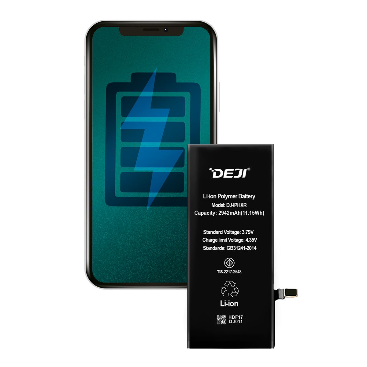 GENERICO - Bateria Compatible con Iphone XR DEJI Capacidad 2942mAh