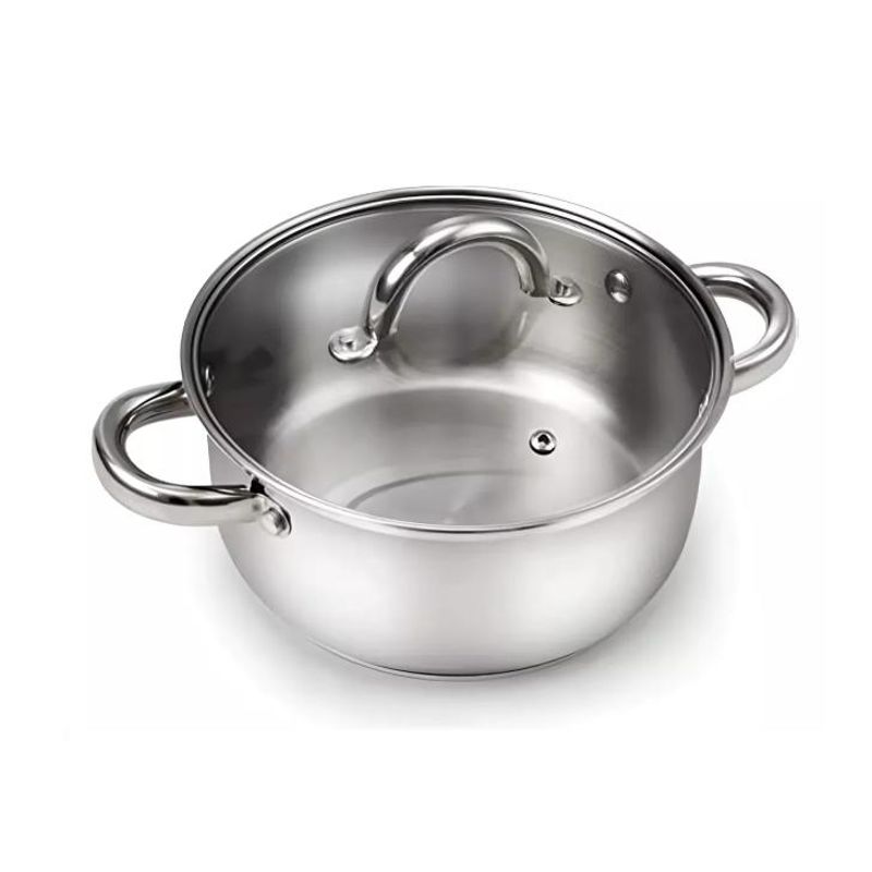 GENERICO - Set 12 Pcs Batería De Cocina Dorado Acero Inoxidable
