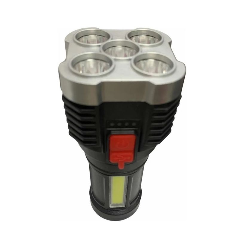 IRM - Linterna Recargable De Mano De 5 Focos Usb T10