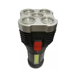 IRM - Linterna Recargable De Mano De 5 Focos Usb T10