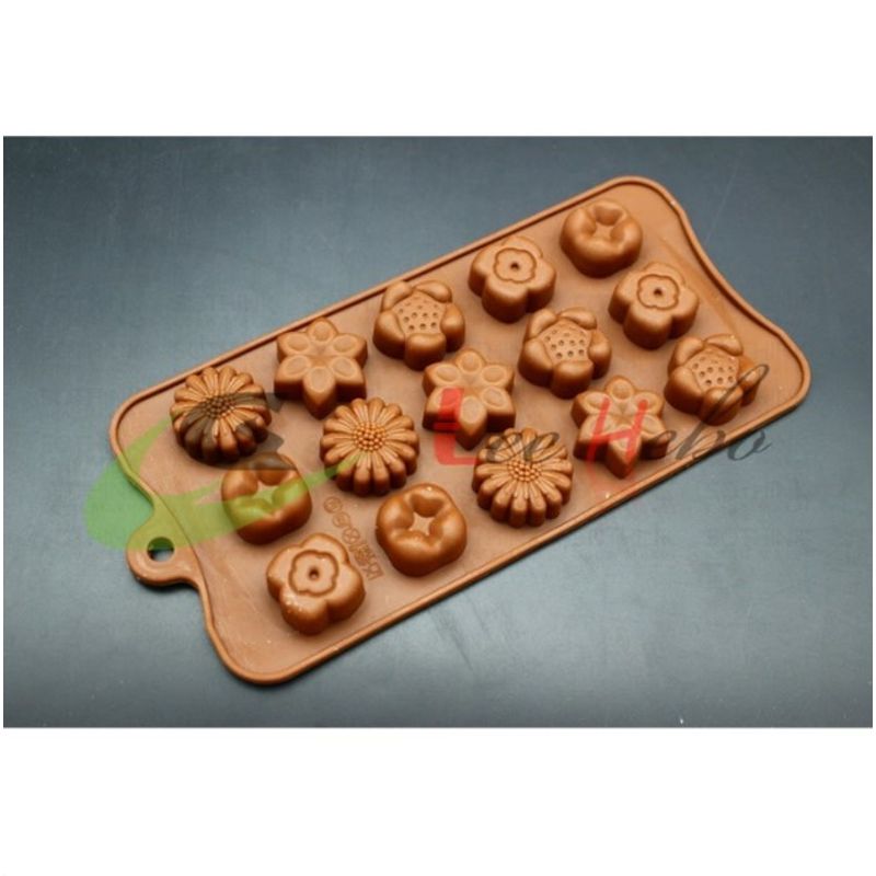 GENERICO - Molde Silicona Para Chocolate Forma Mini Flores