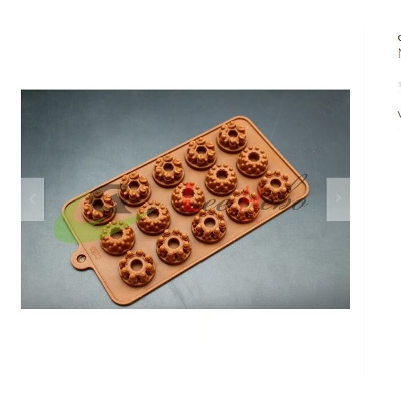 GENERICO - Molde Silicona Para Chocolate Forma Mini Donas