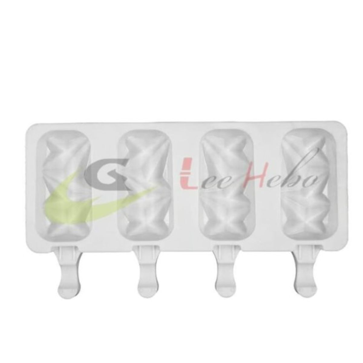 GENERICO - Molde Silicona Paleta De Helado 4 Divisiones Reposteria