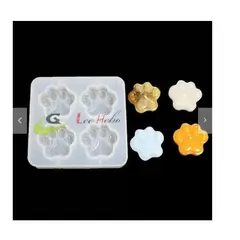 GENERICO - Molde Silicona Para Resina Figuras Patita De Perro