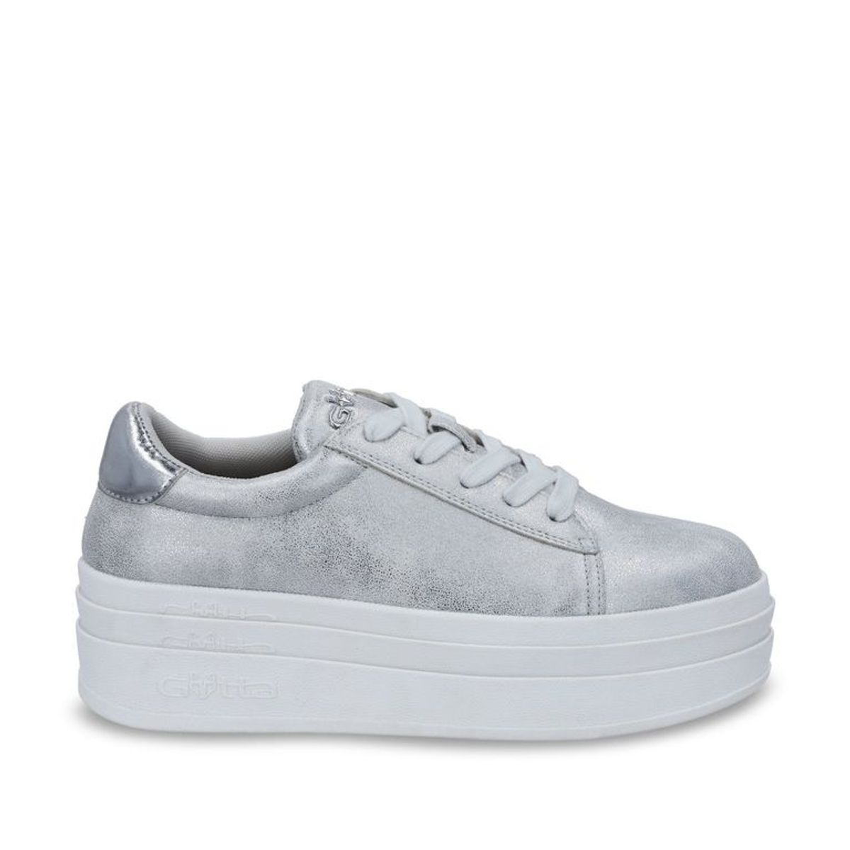 GOTTA - Zapatilla Plataforma Plateada Mujer 53751