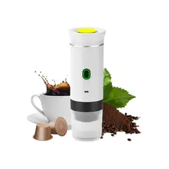 GENERICO - Máquina De Café Espresso Portátil Recargable 3 En 1 Cápsulas y Molido