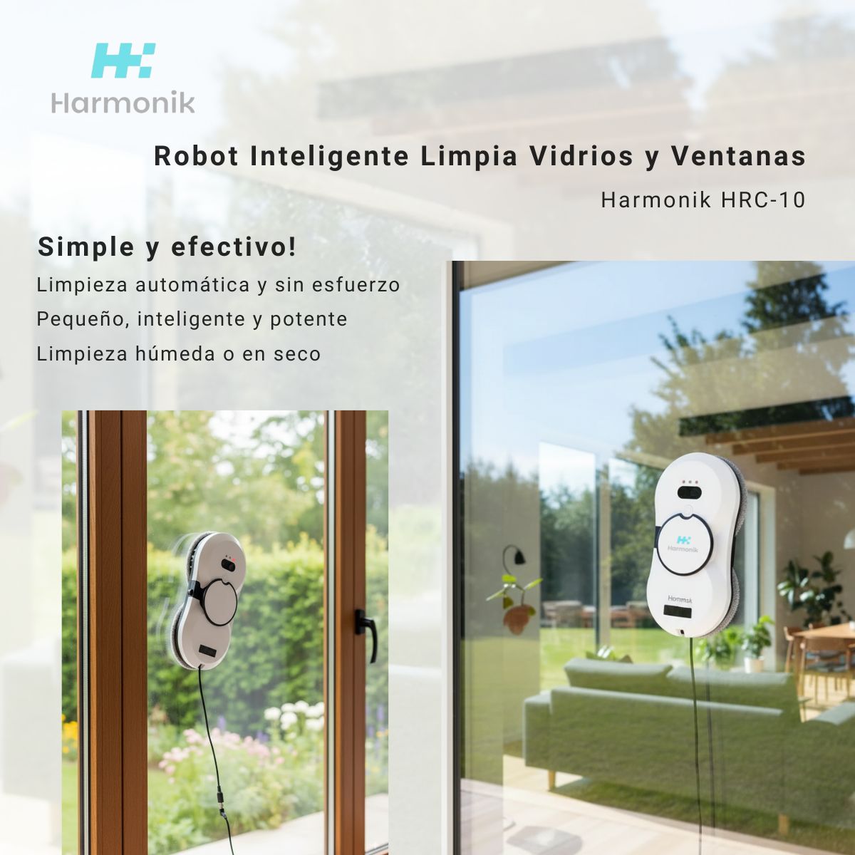 GENERICO - Robot limpia vidrios inteligente Harmonik HCR10