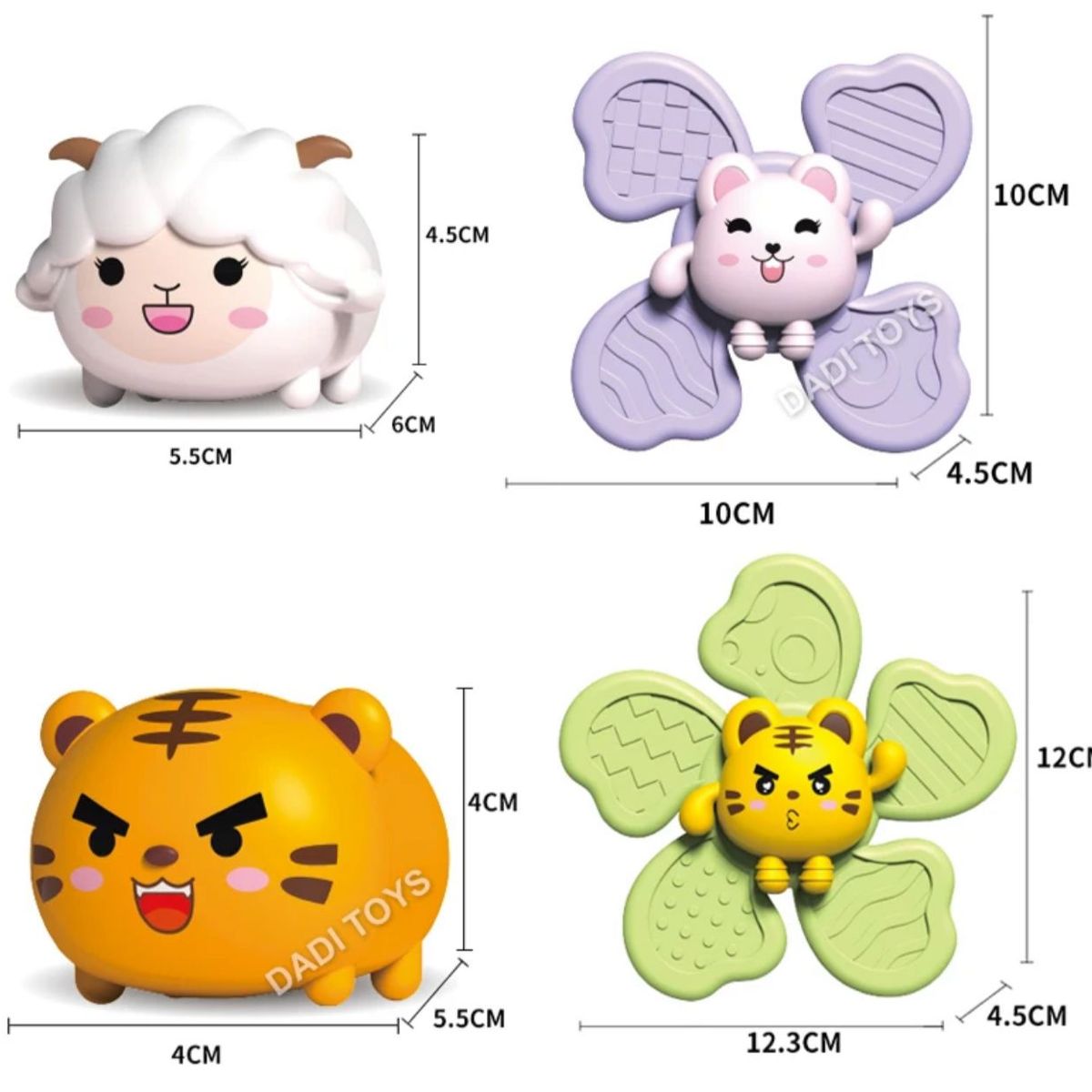 GENERICO - Juguetes Sensorial Giratorios Spinner Con Ventosa Para Bebé