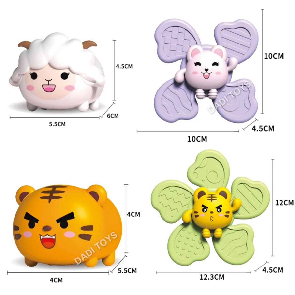 GENERICO - Juguetes Sensorial Giratorios Spinner Con Ventosa Para Bebé