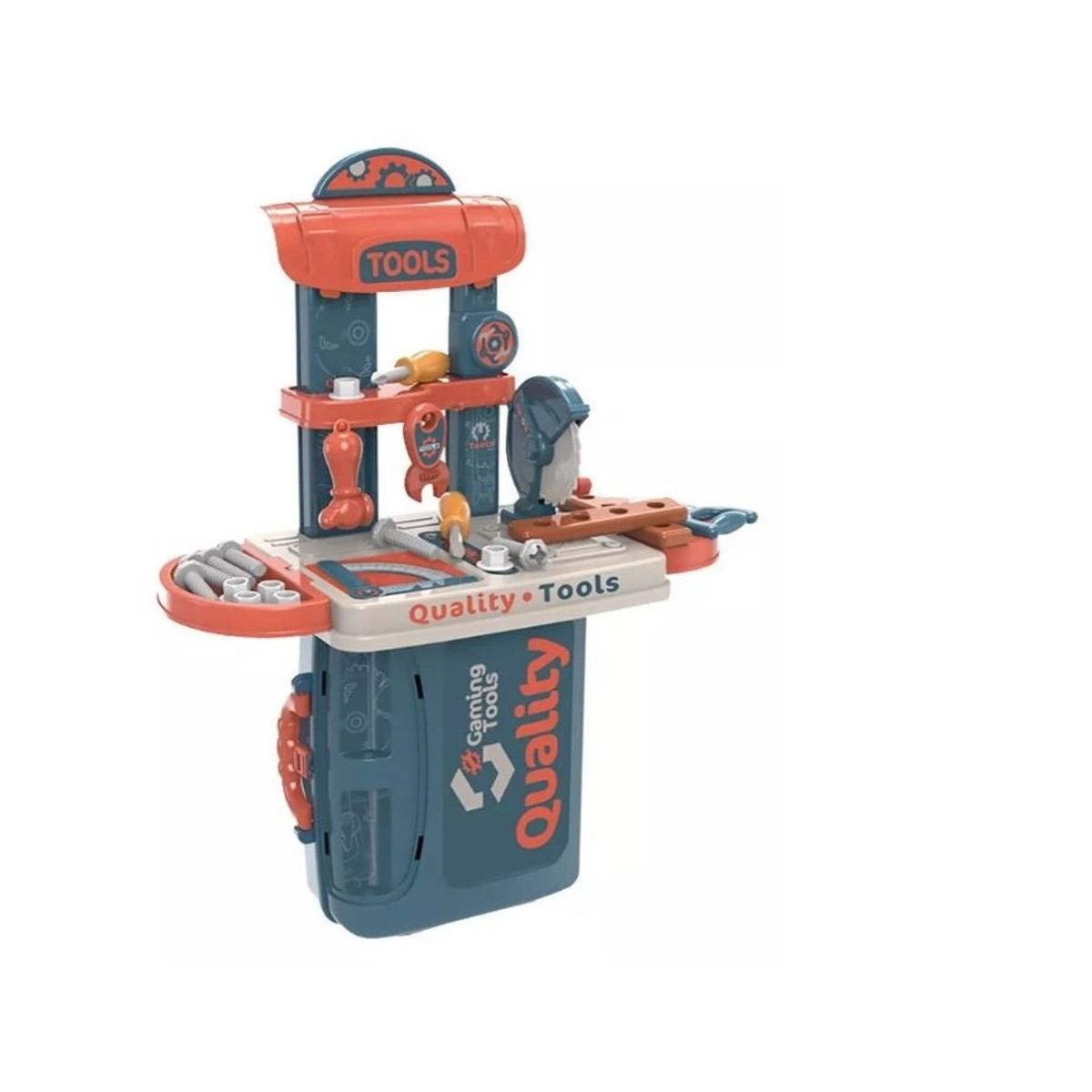 GENERICO - Maletin Herramientas De Juguete 3en1 Azul Mix