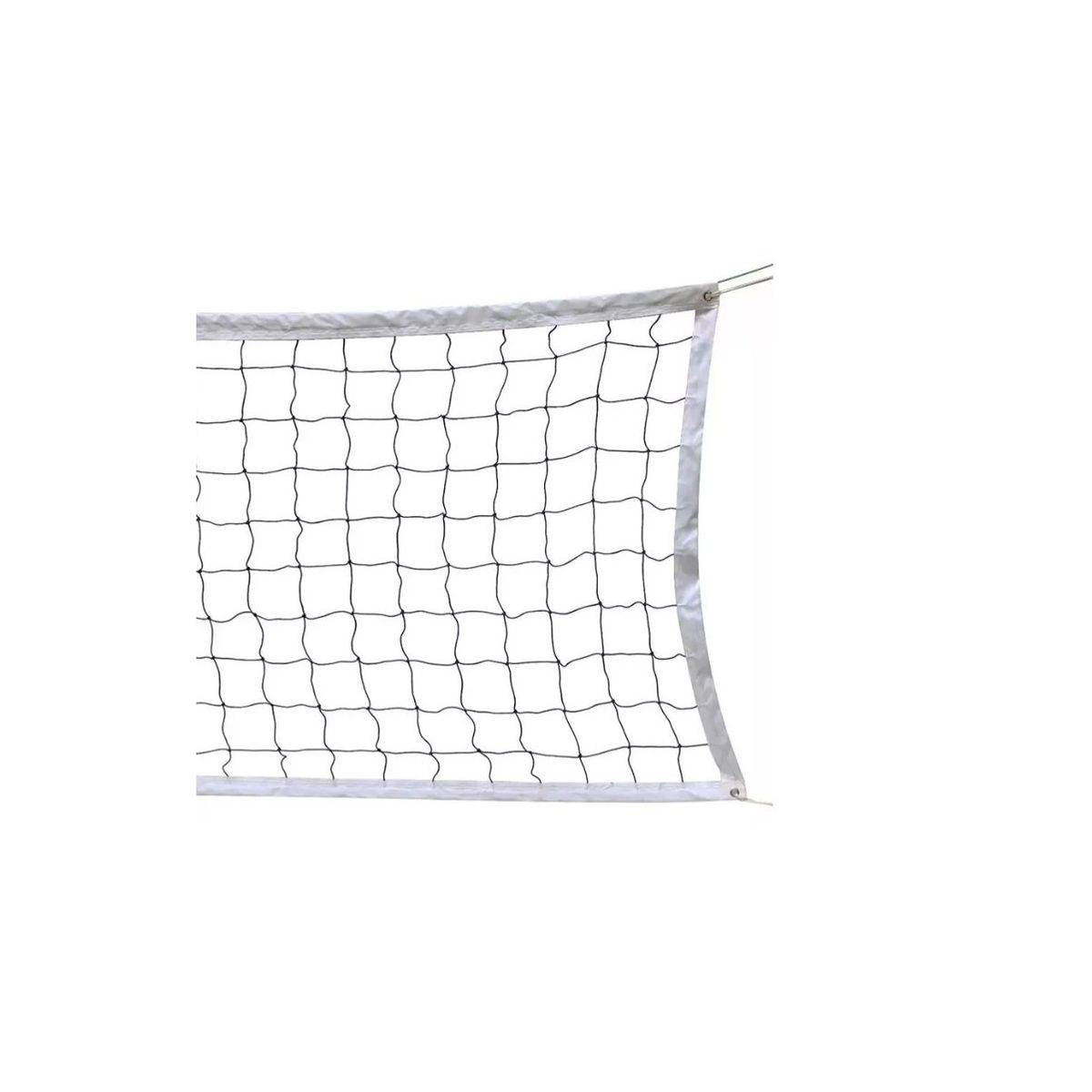 GENERICO - Mallas red voleibol 15mm Con Cable Medida Oficial Blanco
