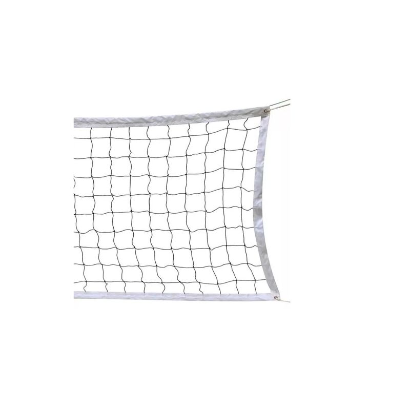 GENERICO - Mallas red voleibol 15mm Con Cable Medida Oficial Blanco