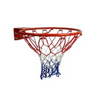 Aro Basketball Medida 45cm Fijo Malla Pernos Azul