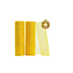 GENERICO - Malla Para Árbol Navidad Cinta Decorativa 25cm Por 8 Metros Gold