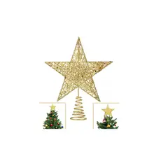 GENERICO - Estrella Arbol De Navidad Adorno Navideño Decoracion Dorado