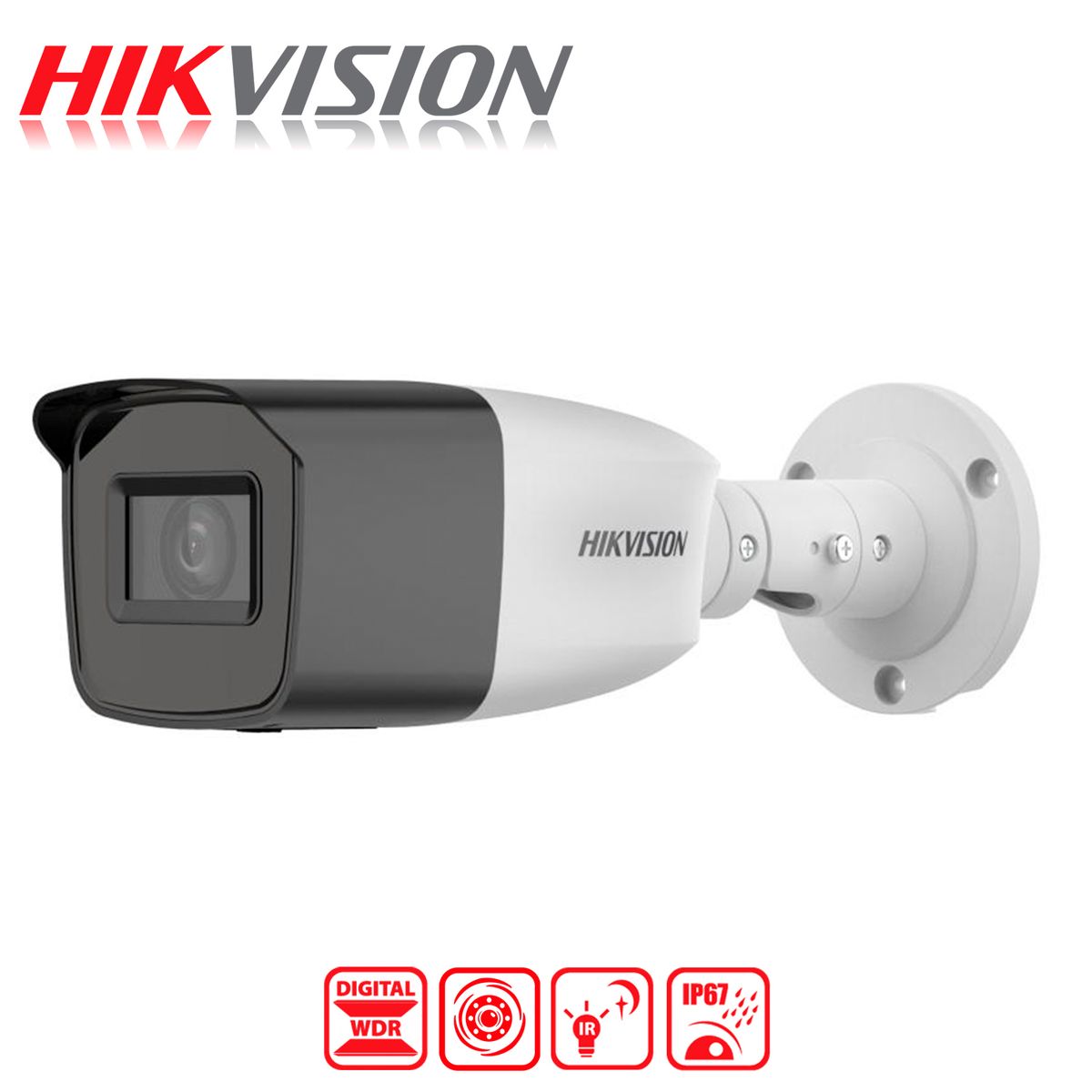HIKVISION - Camara Analoga Bala Hikvision 2MP Lente Varifocal IR40M IP67