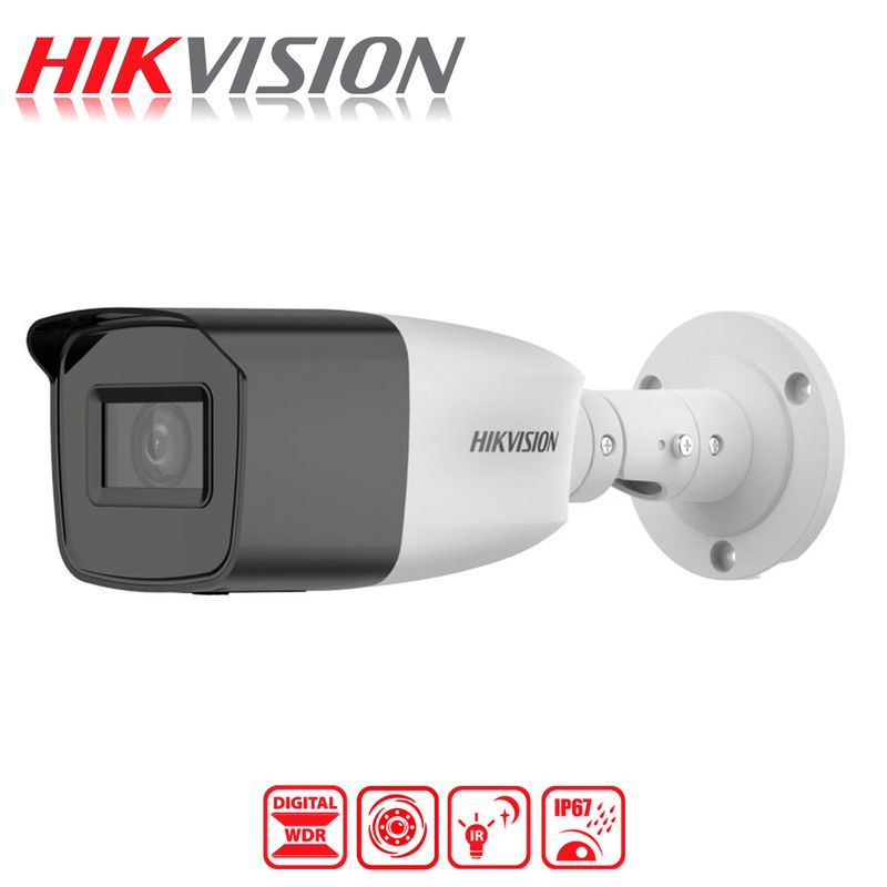 HIKVISION - Camara Analoga Bala Hikvision 2MP Lente Varifocal IR40M IP67