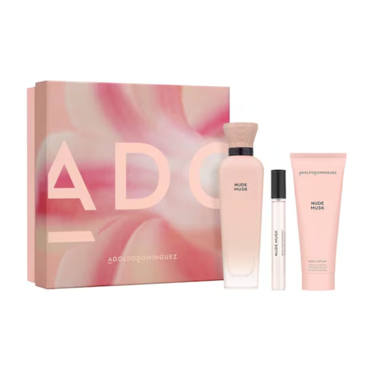 ADOLFO DOMINGUEZ - Adolfo Dominguez Nude Musk Mujer EDP 120ml + 10ml + BL 75ml