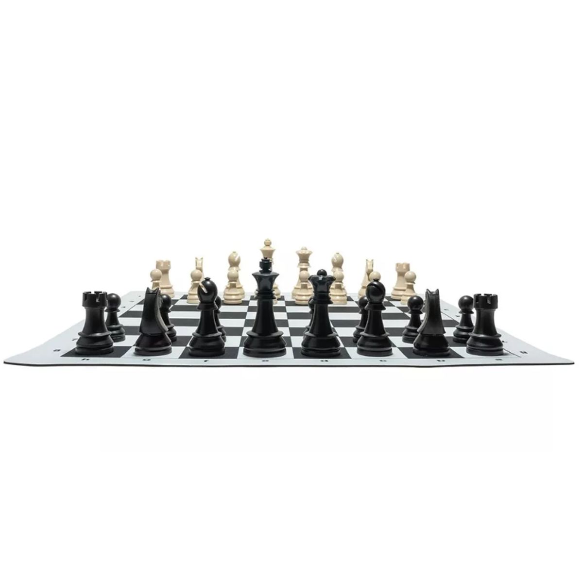 NACION AJEDREZ - Tablero De Ajedrez Profesional De Goma Con Set Piezas Abs