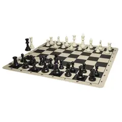 NACION AJEDREZ - Tablero De Ajedrez Profesional De Silicona Premium Pesadas