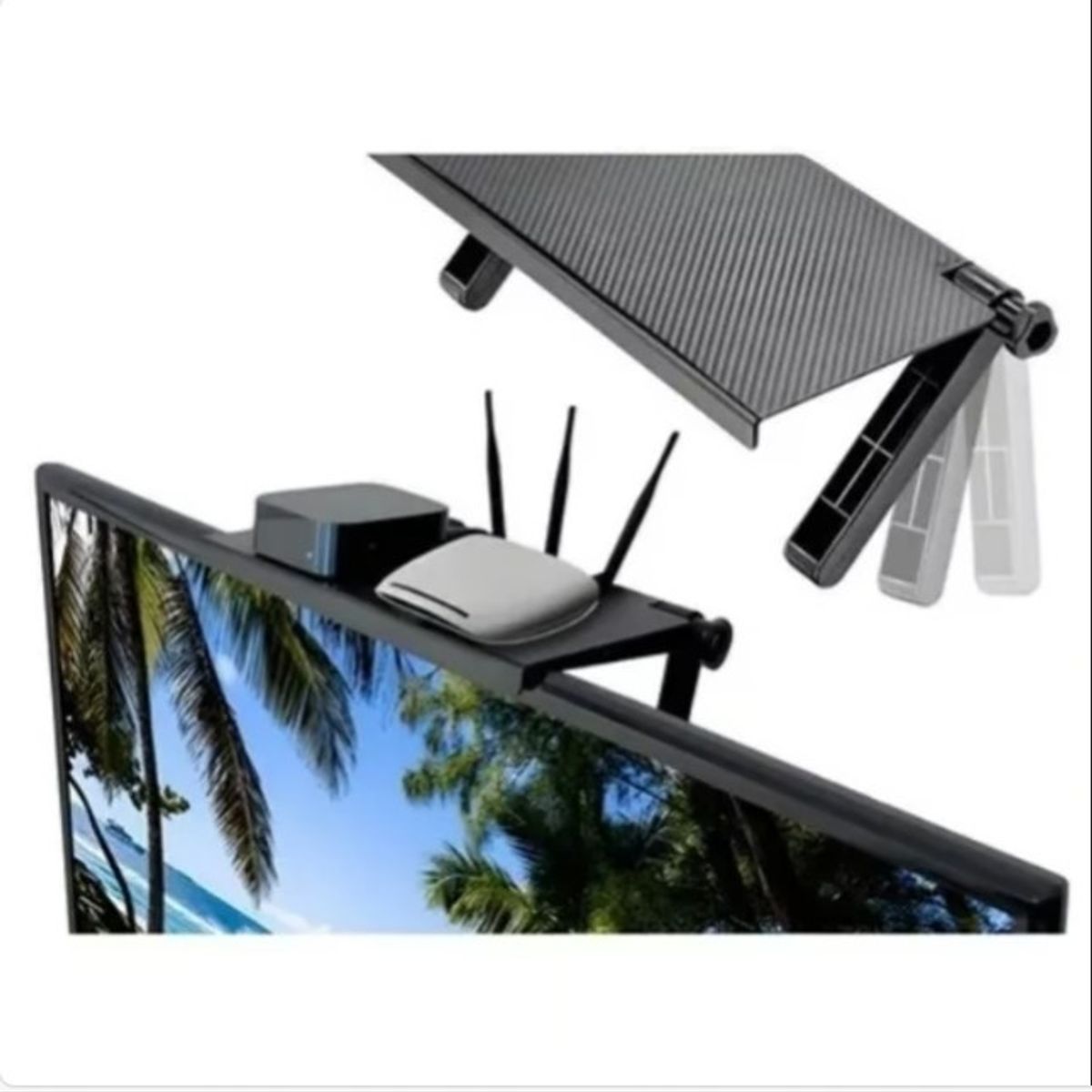 GENERICO - Repisa Plegable Para Monitor O Tv Ajustable