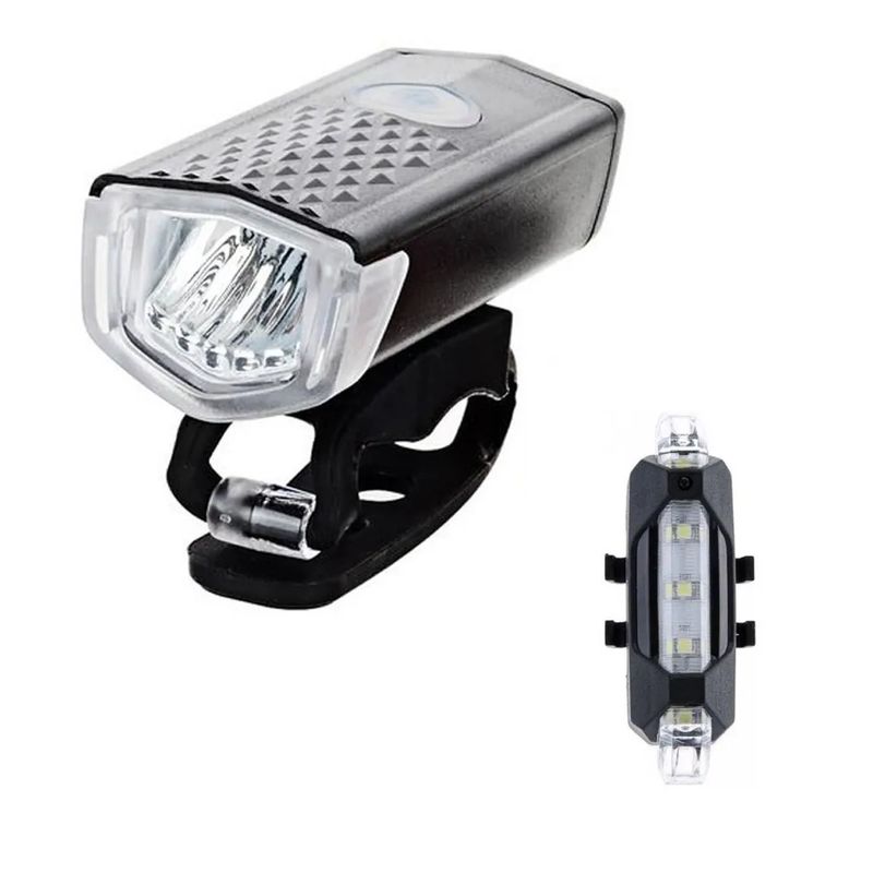 IRM - Pack Luz Bicicleta Delantera Y Trasera Recargable Por Usb