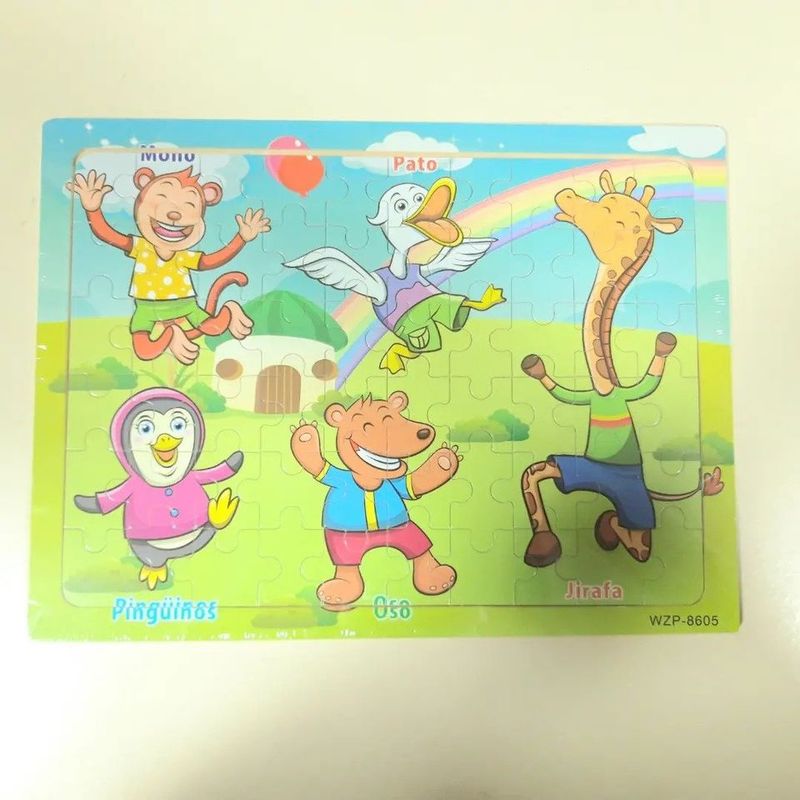 GENERICO - Puzzle rompecabezas didactico para niños 30×23cm de madera