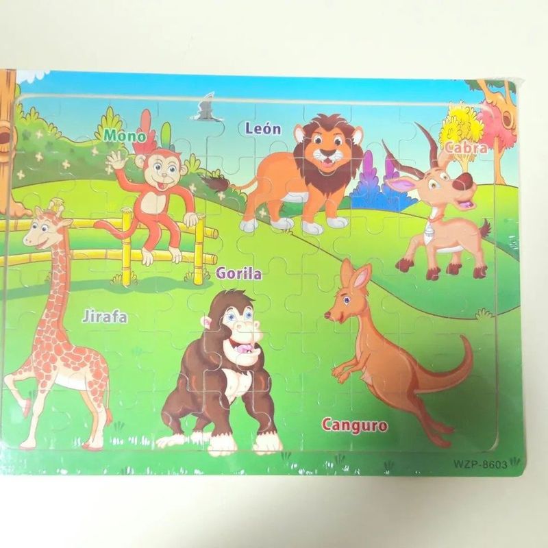 GENERICO - Puzzle rompecabezas didactico para niños 30×23cm de madera