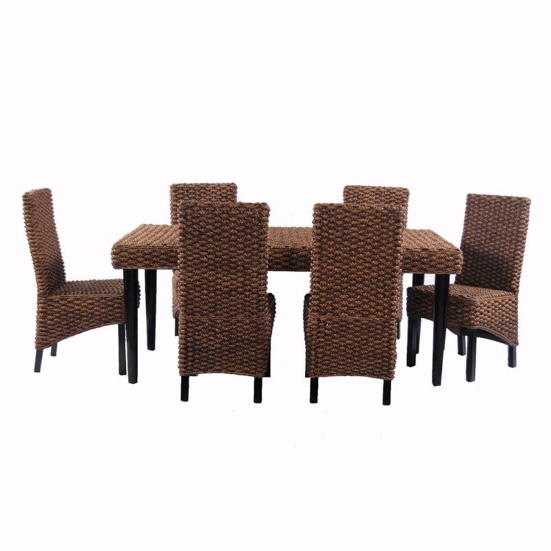 GENERICO - Comedor 6 Sillas en Rattan Natural