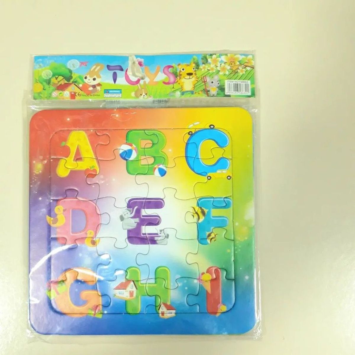 GENERICO - Pack 3 en 1 puzzle rompecabezas didáctico 15cm de las letras