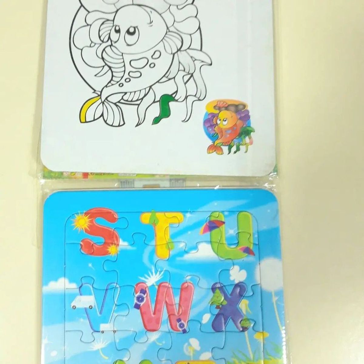 GENERICO - Pack 3 en 1 puzzle rompecabezas didáctico 15cm de las letras