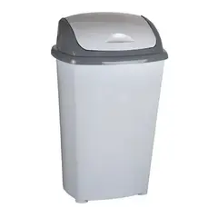 GENERICO - Basurero Papelero Plástico 90 Litros Tapa Vaivén