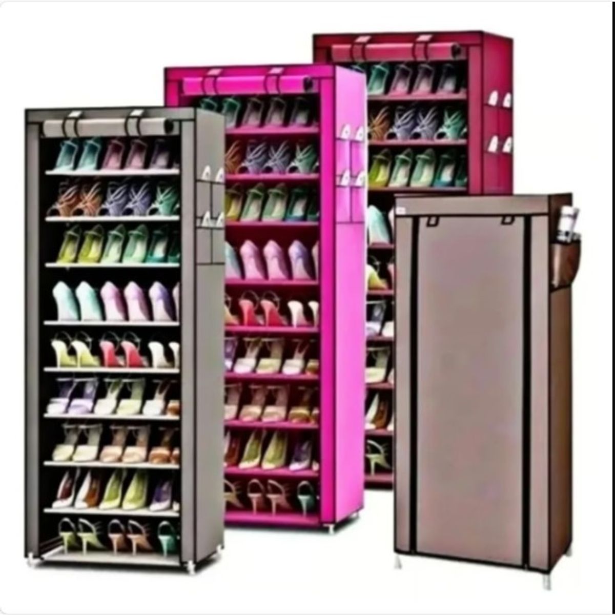 GENERICO - Organizador De Zapato Lona Zapatero Armable 30 Pares 9 Pisos