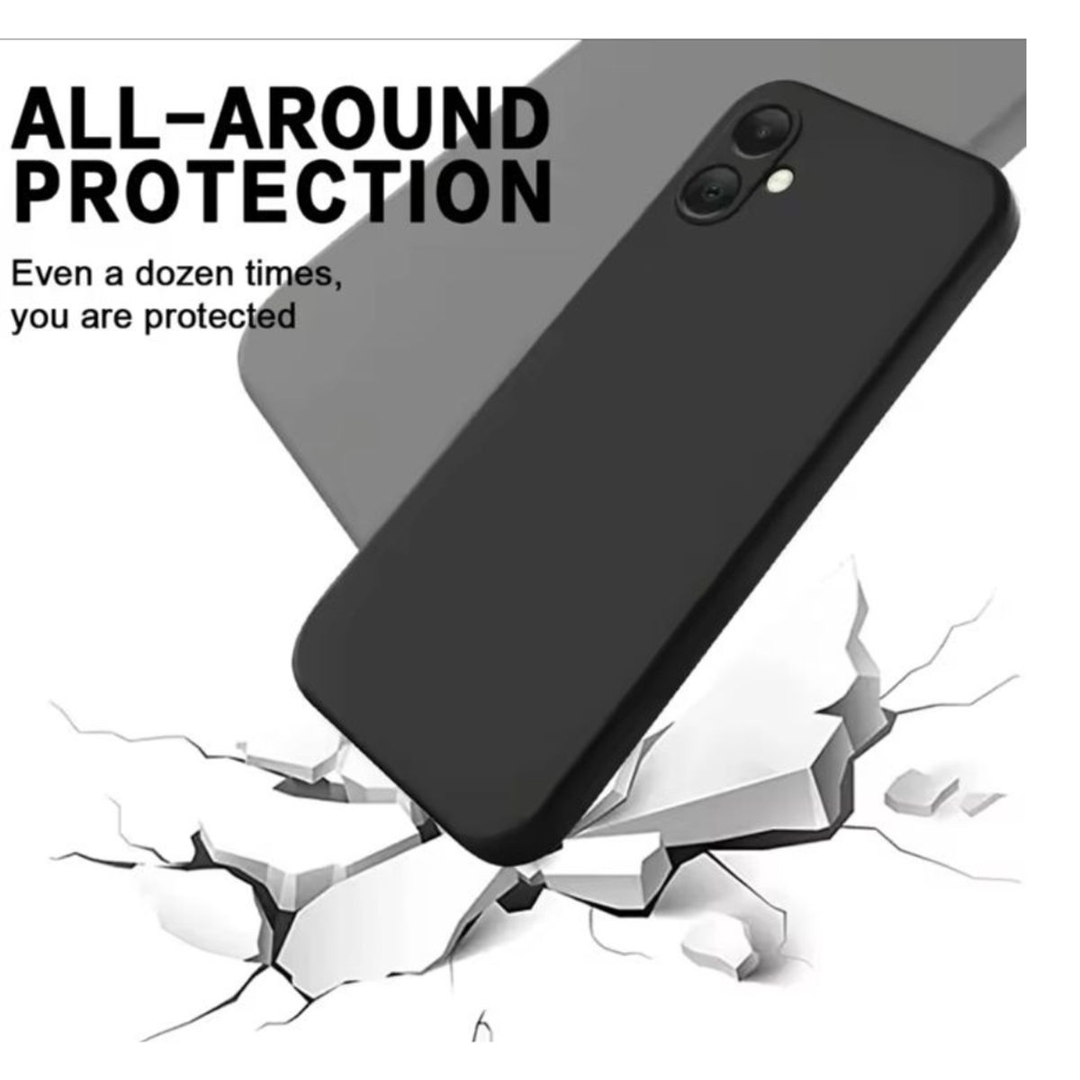 GENERICO - Carcasas Silicona Color Para Samsung Galaxy A06 - Negro