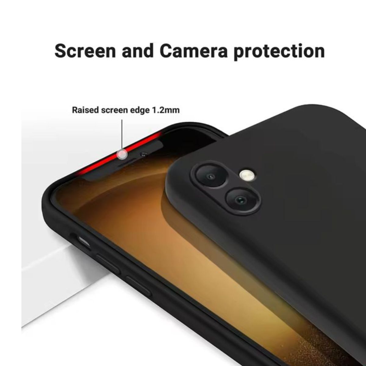 GENERICO - Carcasas Silicona Color Para Samsung Galaxy A06 - Negro